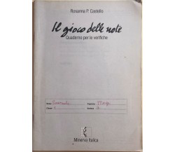 Il gioco delle note, quaderno per le verifiche di Rosanna P.Castello, 1994, Mine