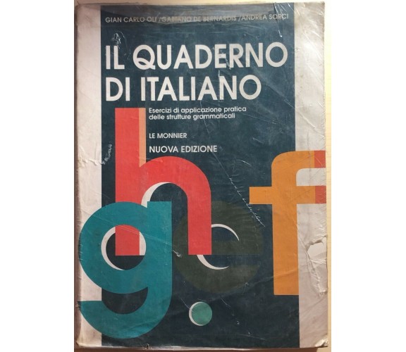 Il quaderno di italiano di AA.VV., 1991, Le Monnier