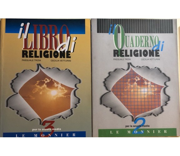 Il quaderno di religione 2 - Il libro di religione 3 di Aa.vv., 2000, Le Monnier