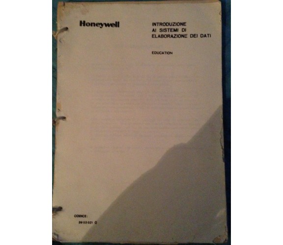 Introduzione ai sistemi di elaborazione dei dati - AA.VV - Honeywell - 1980 - MP