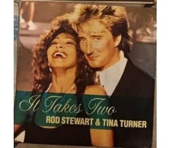 It Takes Two VINILE 45 GIRI di Rod Stewart & Tina Turner,  1990,  Warner Bros. R