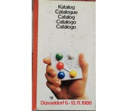 Katalog Dusseldorf 6.-13.11.1986, 10th international trade Fair plastic - ER