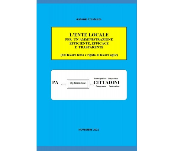 L’ENTE LOCALE PER UN’AMMINISTRAZIONE EFFICIENTE, EFFICACE E TRASPARENTE: (dal la