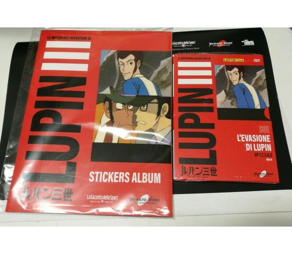 LUPIN III 1^ Uscita Dvd Stikers Album - L'evasione di Lupin