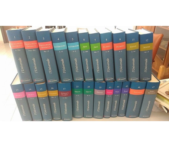 L'Universale - Le garzantine 38 volumi (lista nell'inserzione) edizione 2005