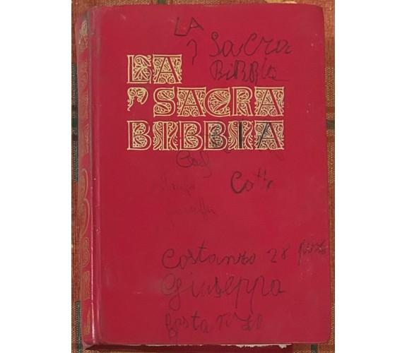 La Sacra Bibbia di Aa.vv., 1968, Edizioni Paoline