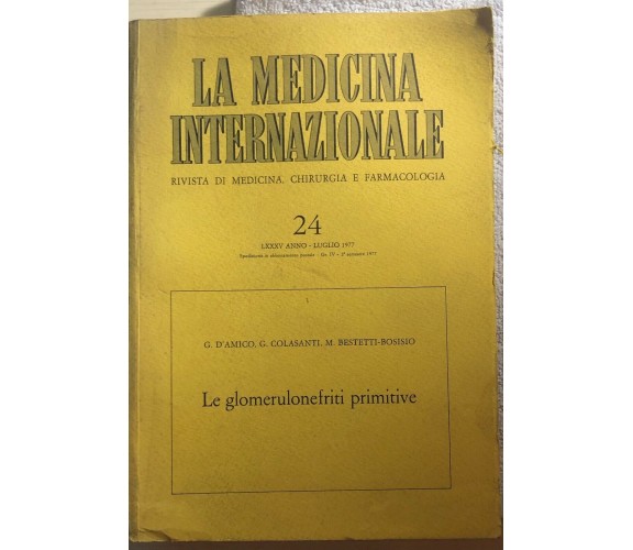 La medicina internazionale n. 24 di Aa.vv.,  1977,  Laboratori Italiani Robin - 