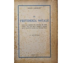 La previdenza sociale  di Renato Campopiano,  1952 - ER