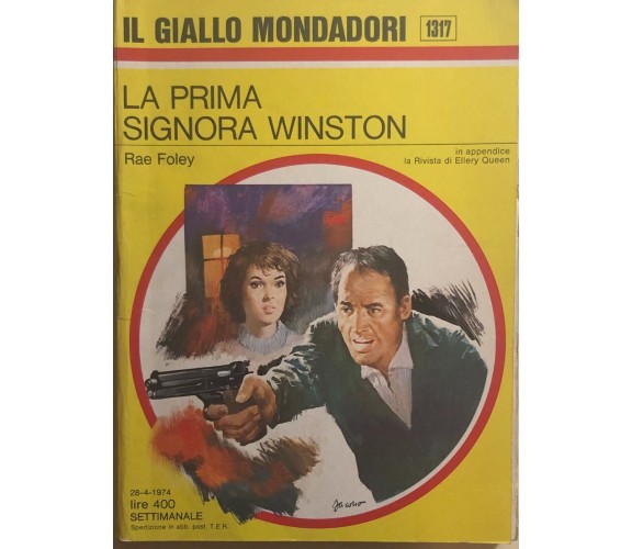 La prima signora Winston di Rae Foley, 1974, Mondadori