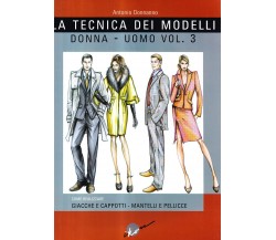 La tecnica dei modelli uomo-donna. Giacche e cappotti, mantelli e pellicceria