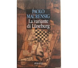 La variante di Luneburg di Paolo Maurensig, 1993, Adelphi Edizioni