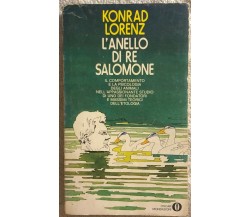 L’anello di Re Salomone di Konrad Lorenz,  1972,  Mondadori