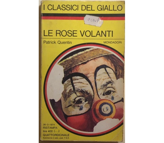 Le rose volanti di Patrick Quentin, 1974, Mondadori