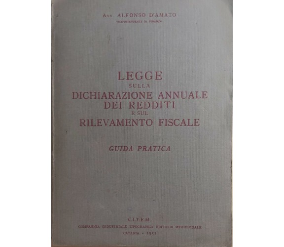 Legge sulla dichiarazione annuale dei redditi e sul rilevamento fiscale di Avv. 