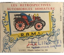 Les retrospectives automobiles miniature RAMI catalogo macchinine di Giocattoli 