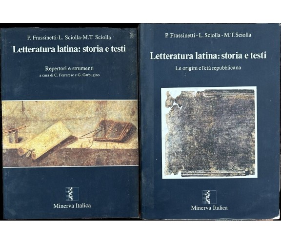 Letteratura latina: storia e testi+Repertori e strumenti di Paolo Frassinetti,