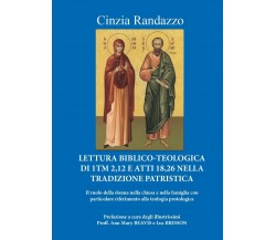 Lettura Biblico-Teologica di 1Tm 2,12 e atti 18,26 nella tradizione patristica 