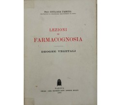 Lezioni di Farmacognosia - Droghe vegetali  (di Giuliana Fassina,  1965) - ER