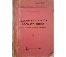 Lezioni di chimica bromatologica  di Giuseppe Illari- ER