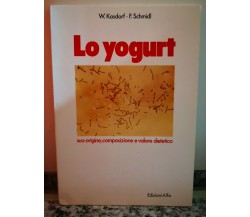 Lo Yogurt .. Sua origine , composizione e valore dietetico	 di Kasdorf,  1978,-F