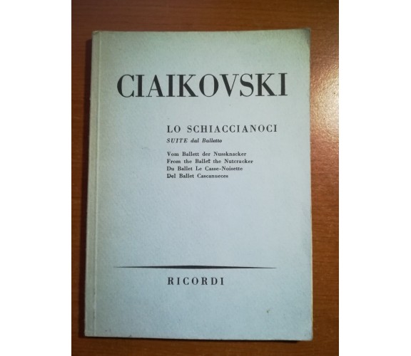 Lo schiaccianoci - Ciaikovski - Ricordi - 1957 - M