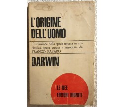 L’origine dell’uomo di Charles,  1966,  Editori Riuniti