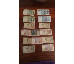 Lotto 13 banconote in Lire + omaggio