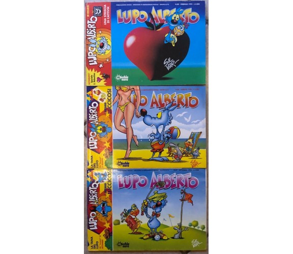 Lotto 3 Fumetti Lupo Alberto di Aa.vv., 1992, Macchia Nera