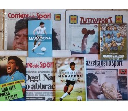 Lotto 3 libri, 1 DVD, 4 quotidiani Diego Maradona