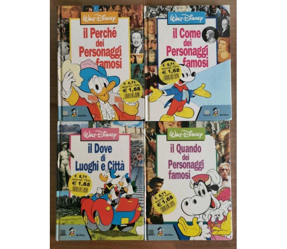 Lotto 4 libri I libri dei perchè - AA. VV. - Giunti - 1990 - AR