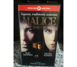 Malice - il sospetto - vhs -1994 - Cecchi Gori -F