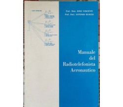 Manuale del radiotelefonista aeronautico  di Edio Vincenti, Antonio Russo - ER