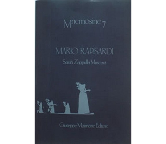 Mario Rapisardi di Sarah Zappulla Muscarà,  1991,  Maimone  