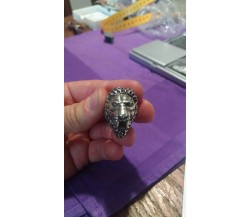 Massiccio anello con leone arcaico vintage, anni '80, 41,5 gr.