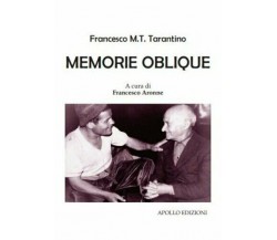  Memorie Oblique di A Cura Di Francesco Aronne, 2019, Apollo Edizioni