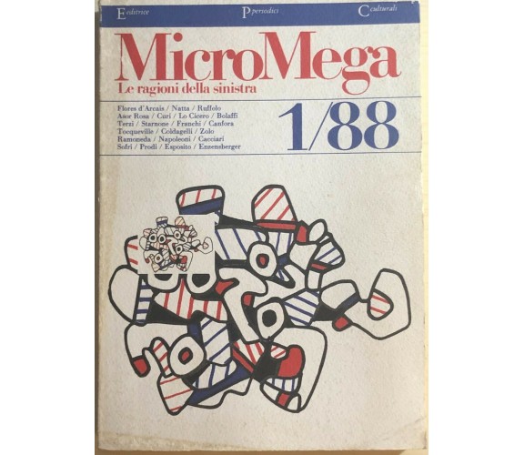 Micromega 1/1988, Le ragioni della sinistra di Aa.vv., 1988, Micromega