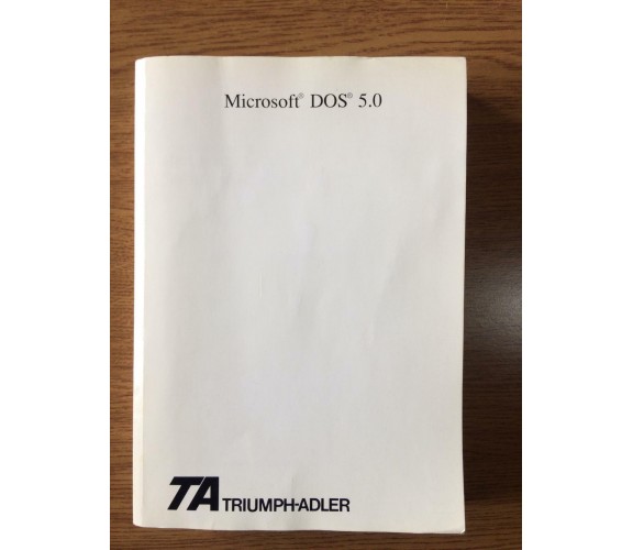 Microsoft DOS 5.0 - Triumph-Adler - 1991 - AR