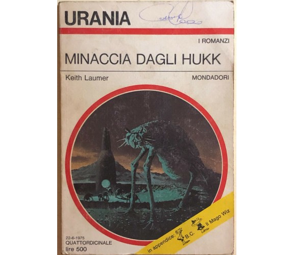 Minaccia dagli Hukk di Keith Lamer, 1973, Mondadori