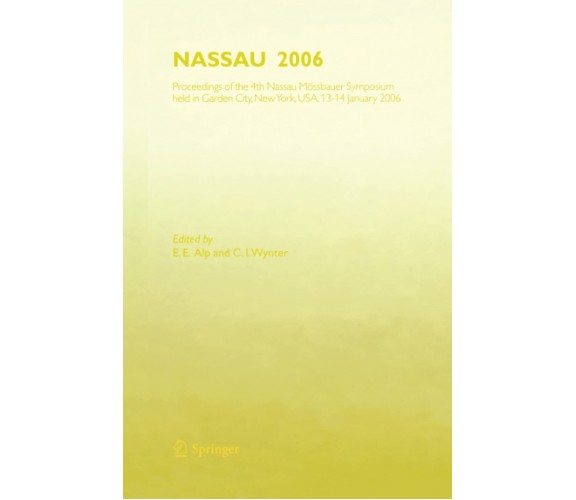 NASSAU 2006 - E.E. Alp - Springer, 2014
