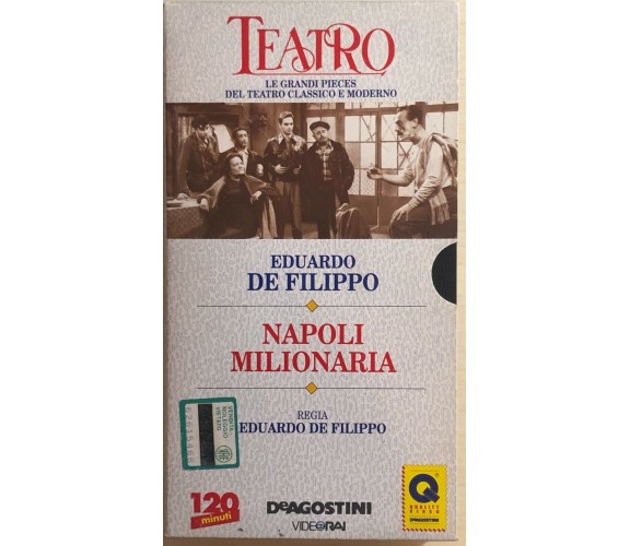 Napoli milionaria VHS di Eduardo De Filippo, 1993, Deagostini