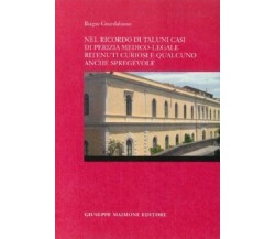 Nel ricordo di taluni casi di perizia medico-legale ritenuti curiosi e qualcuno 