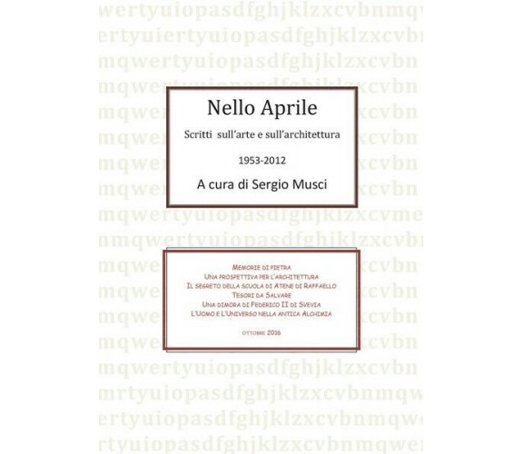Nello Aprile, scritti di arte e architettura 1953-2012 (Segio Musci, 2017)- ER