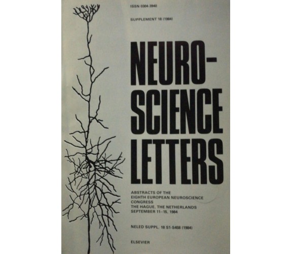 Neuro-Science Letters - Aa. Vv. - 1984 -n° 22 -  Elsevier - lo