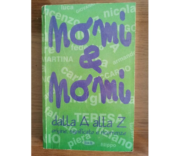 Nomi & nomi. Dalla A alla Z - AA. VV. - B&B - 1998  - AR