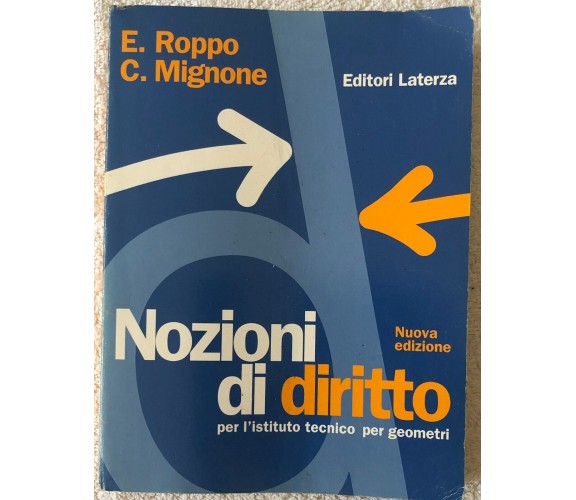 Nozioni di diritto per l’istituto tecnico per geometri di E. Roppo, C. Mignone, 