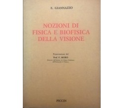 Nozioni di fisica e biofisica della visione (DEDICA AUTORE) - Giannazzo Ca	