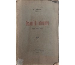 Nozioni di letteratura per le scuole medie di V. Schilirò, 1929, Bronte Stab. Ti