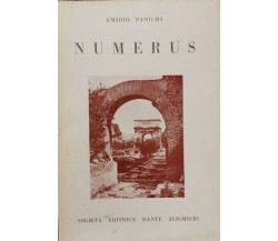 Numerus  di Emidio Panichi,  1968,  Dante Alighieri - ER