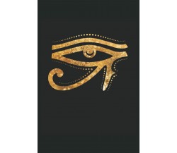 Occhio d’oro del Ra: Quaderno a righe per regali esoterici con geroglifici egizi
