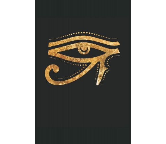 Occhio d’oro del Ra: Quaderno a righe per regali esoterici con geroglifici egizi